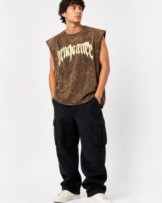 Vengeance Acid Wash Sleeveless T-Shirt (Copy)