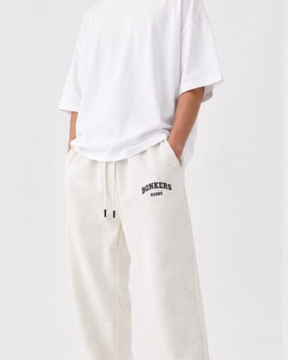 Bonkers Essential Baggy Sweatpants – White