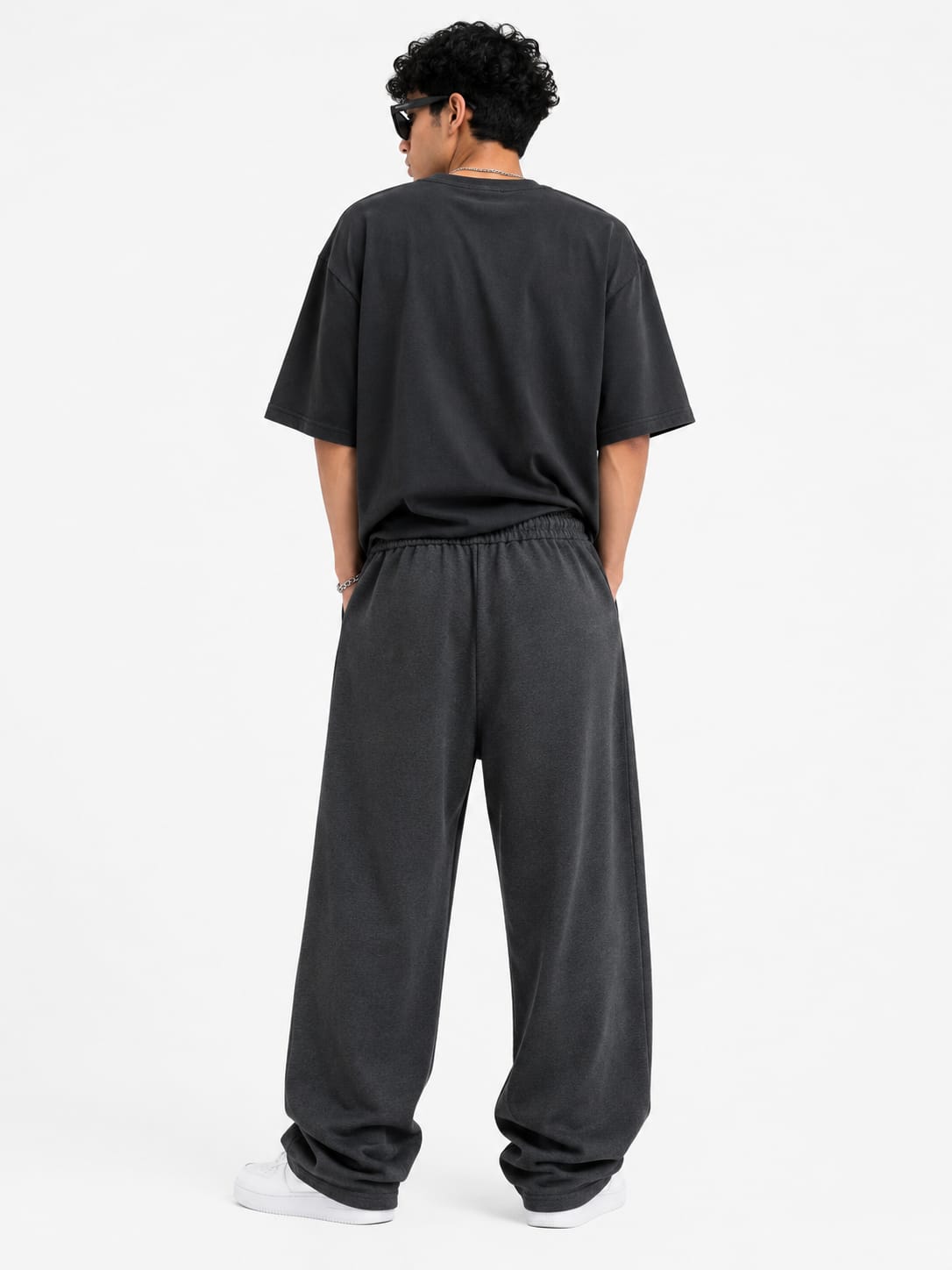 Bonkers Essential Baggy Sweatpants – Charcoal Grey - Image 2