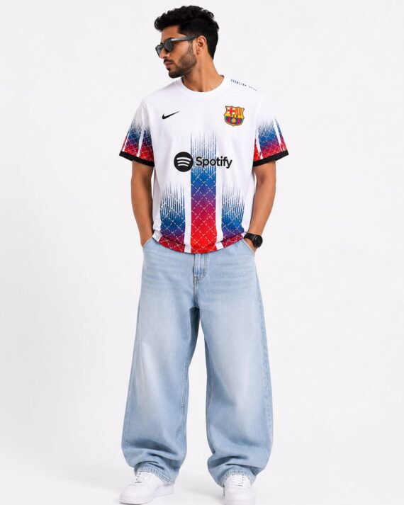 FC Barcelona White Away Football Jersey
